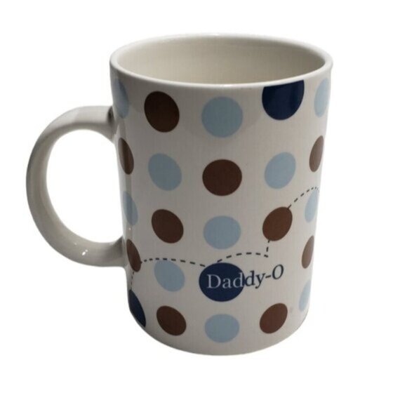 Vintage Starbucks Daddy O Gone Fishing Mug Polka Dots 16 Ounce 2004 - Picture 11 of 11